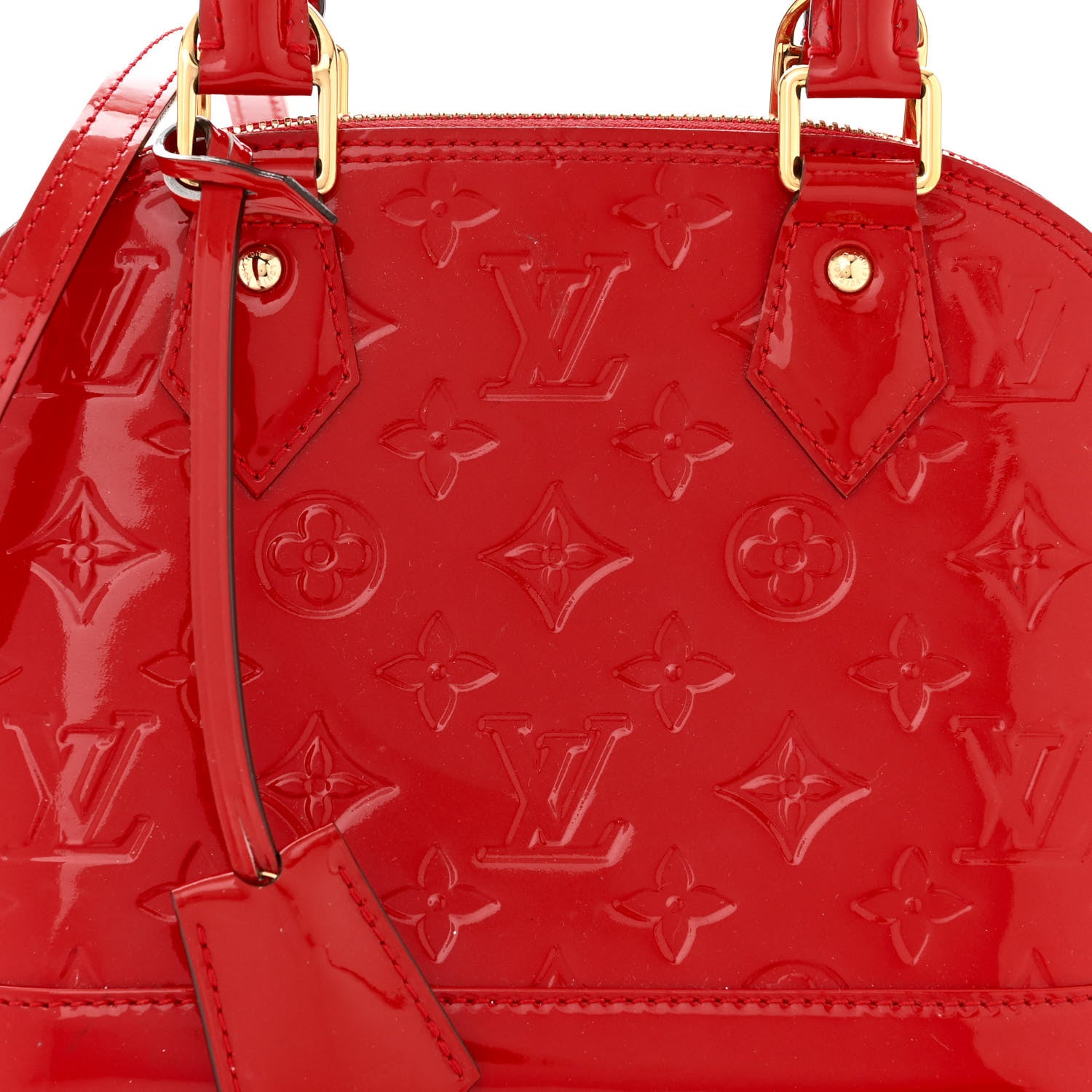 Louis Vuitton Vernis Alma BB Pomme D'Amour 7 of 9