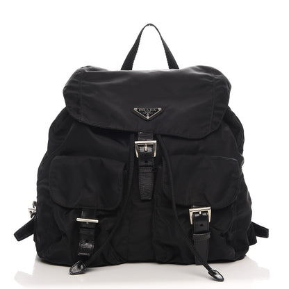 Prada Nylon Vela Medium Backpack Black 1 of 7