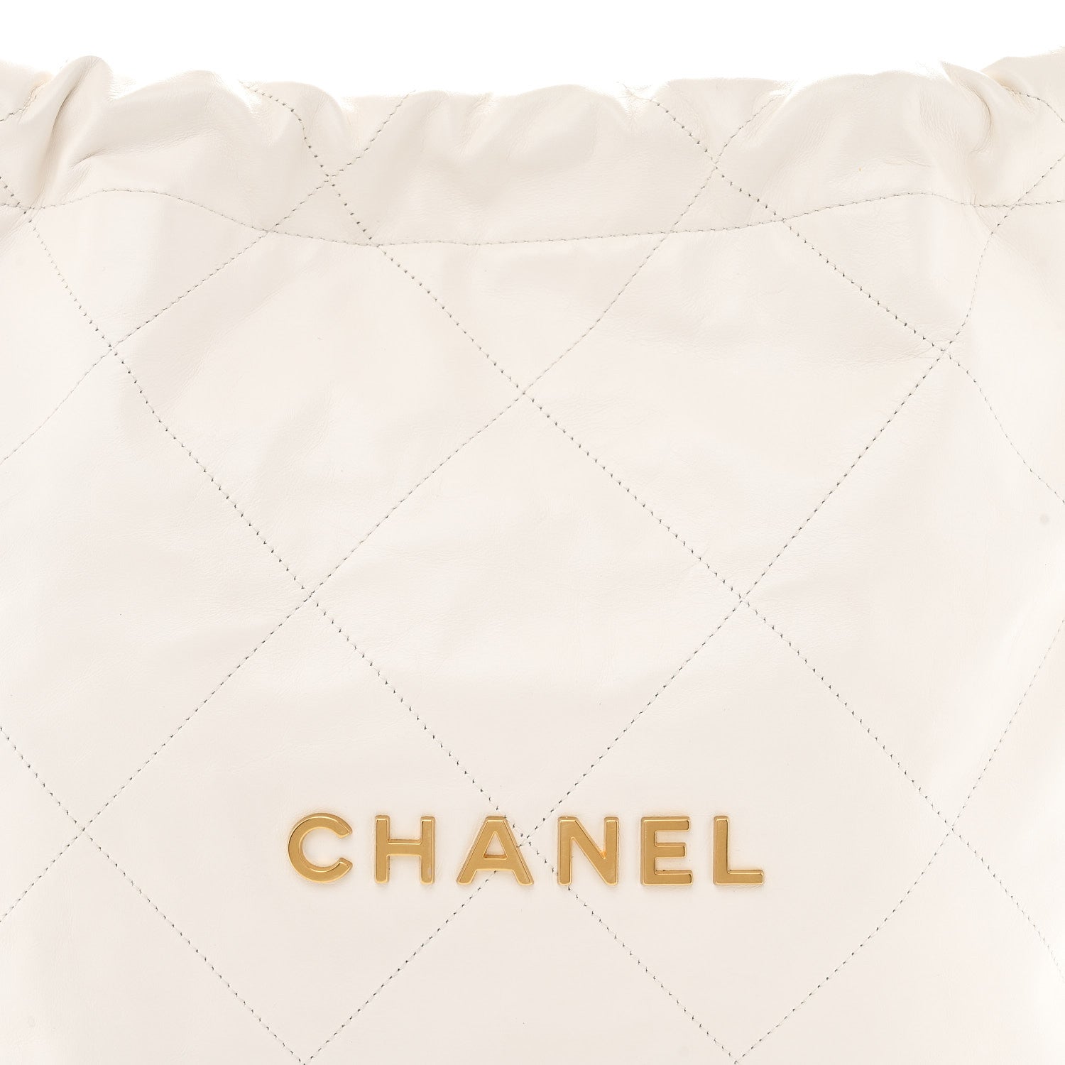Chanel Shiny Calfskin Quilted Small Chanel 22 White 9 of 12