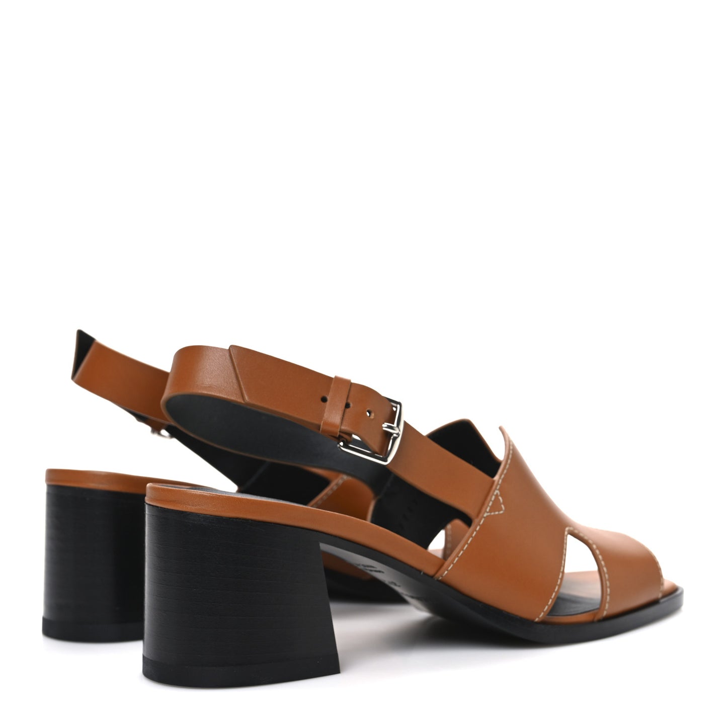Calfskin Elbe 60 Sandals 37.5 Naturel