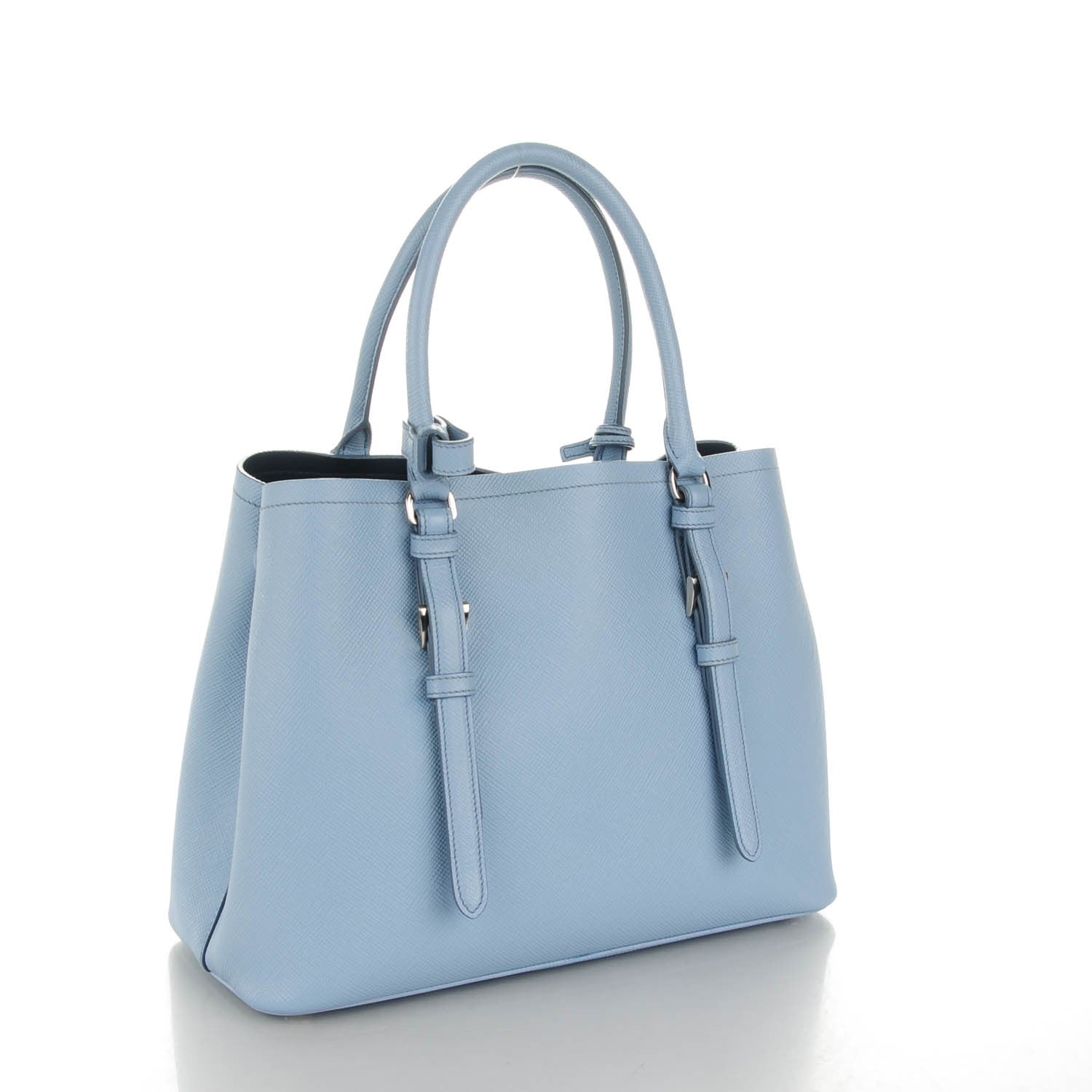 Prada Saffiano Cuir Double Handle Tote Astrale 3 of 7
