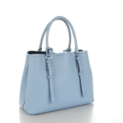 Prada Saffiano Cuir Double Handle Tote Astrale 3 of 7