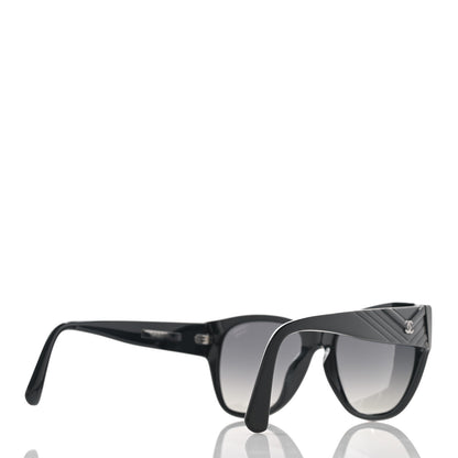 Chanel Acetate Polarized Butterfly CC Sunglasses 5412 Black 4 of 8