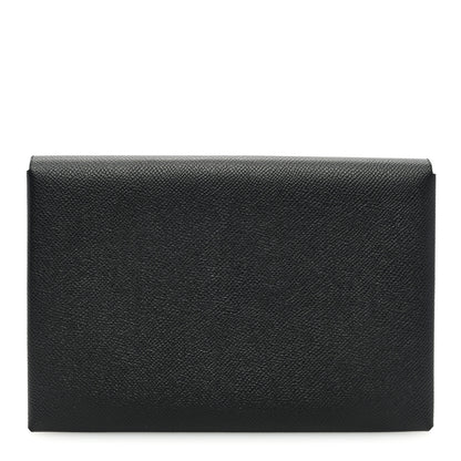 Hermes Epsom Calvi Pouch Black 1 of 6