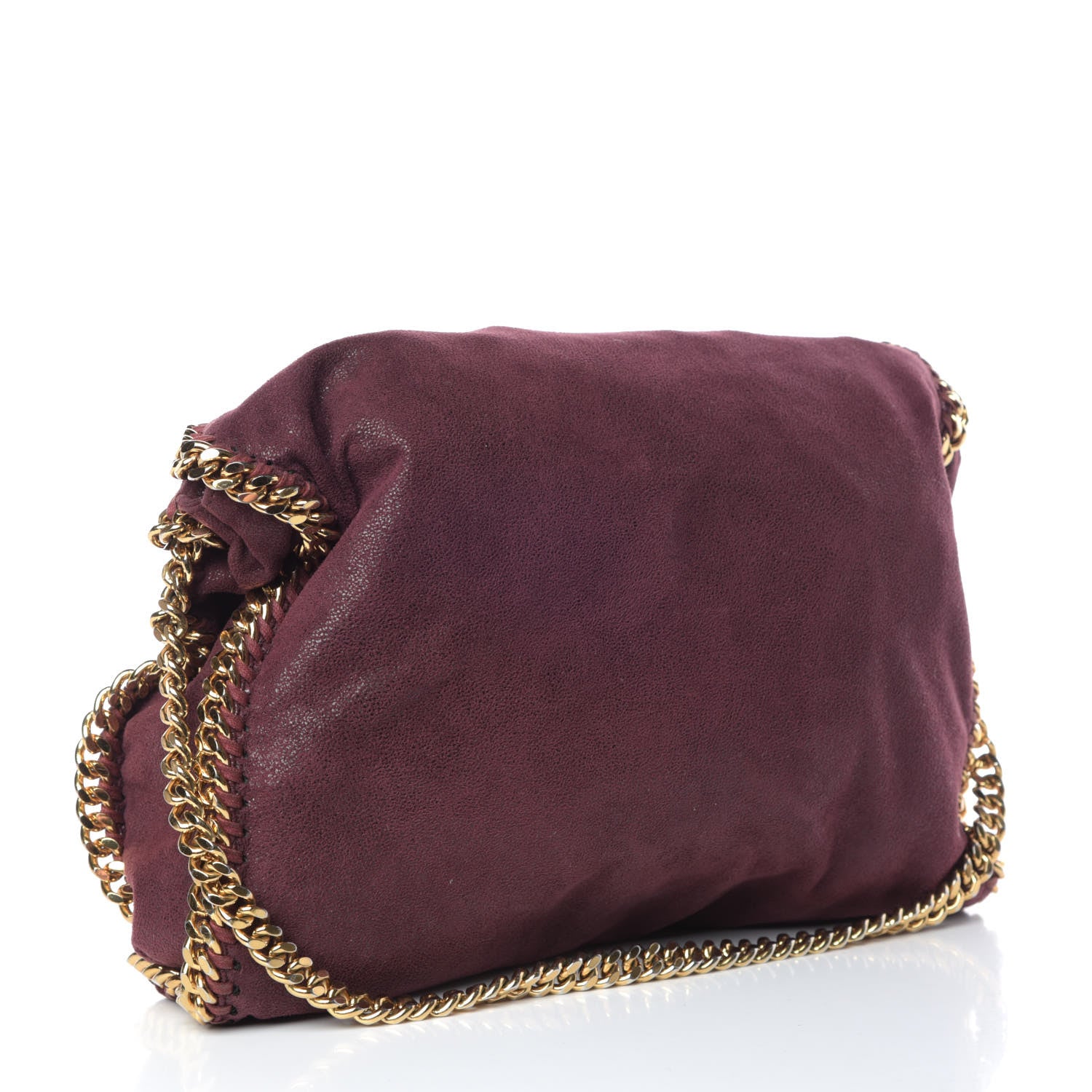 Stella McCartney Shaggy Deer Falabella Fold Over Tote Plum 4 of 12