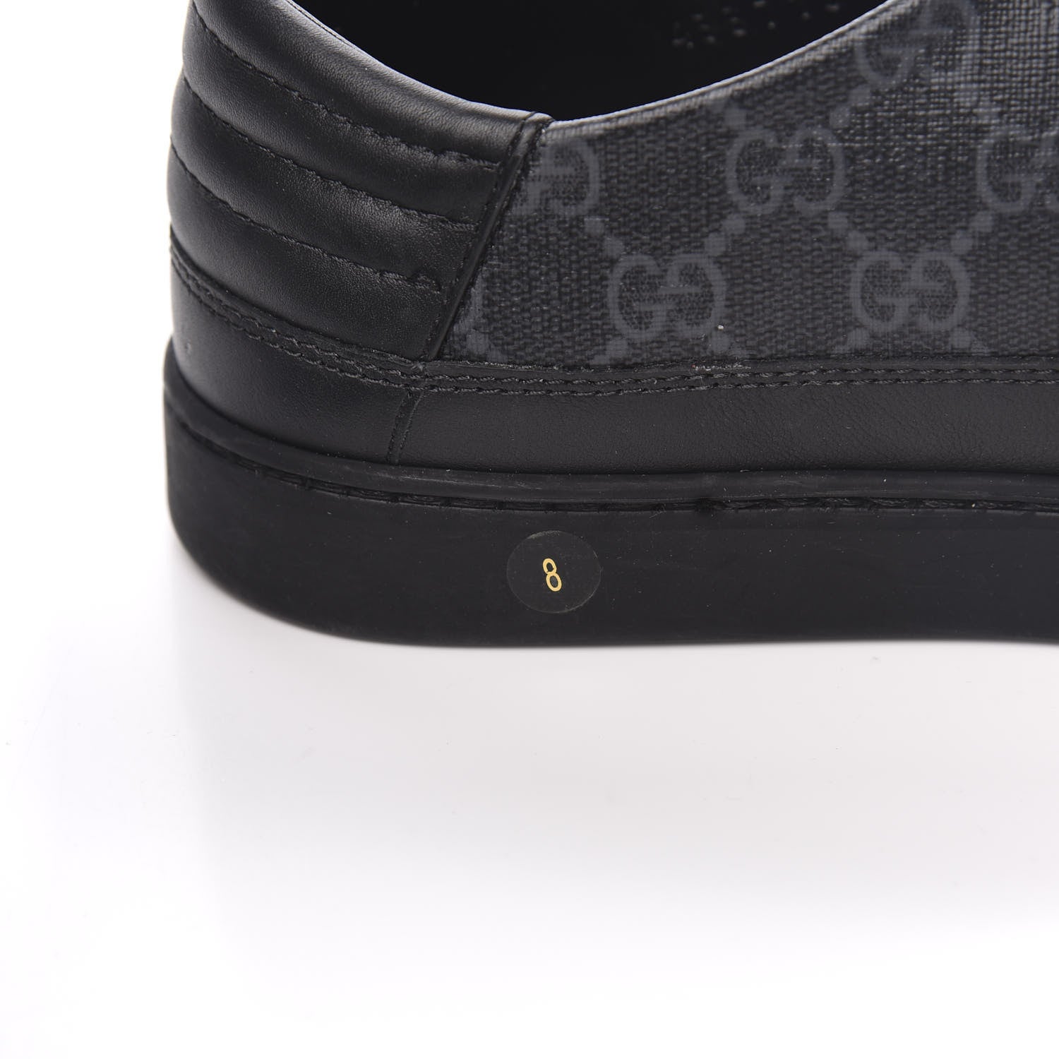 Gucci GG Supreme Monogram Mens Sneakers 8 Black 8 of 10