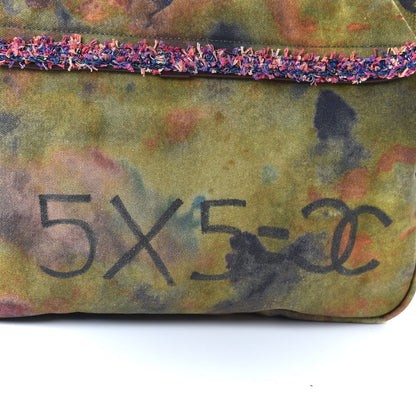 Chanel Washed Toile Large Graffiti On The Pavements Messenger Khaki Multicolor 15 of 17