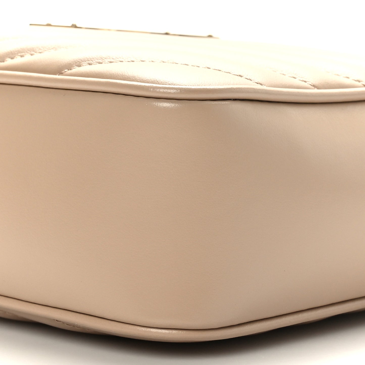 Calfskin Matelasse Monogram Lou Camera Bag Dark Beige