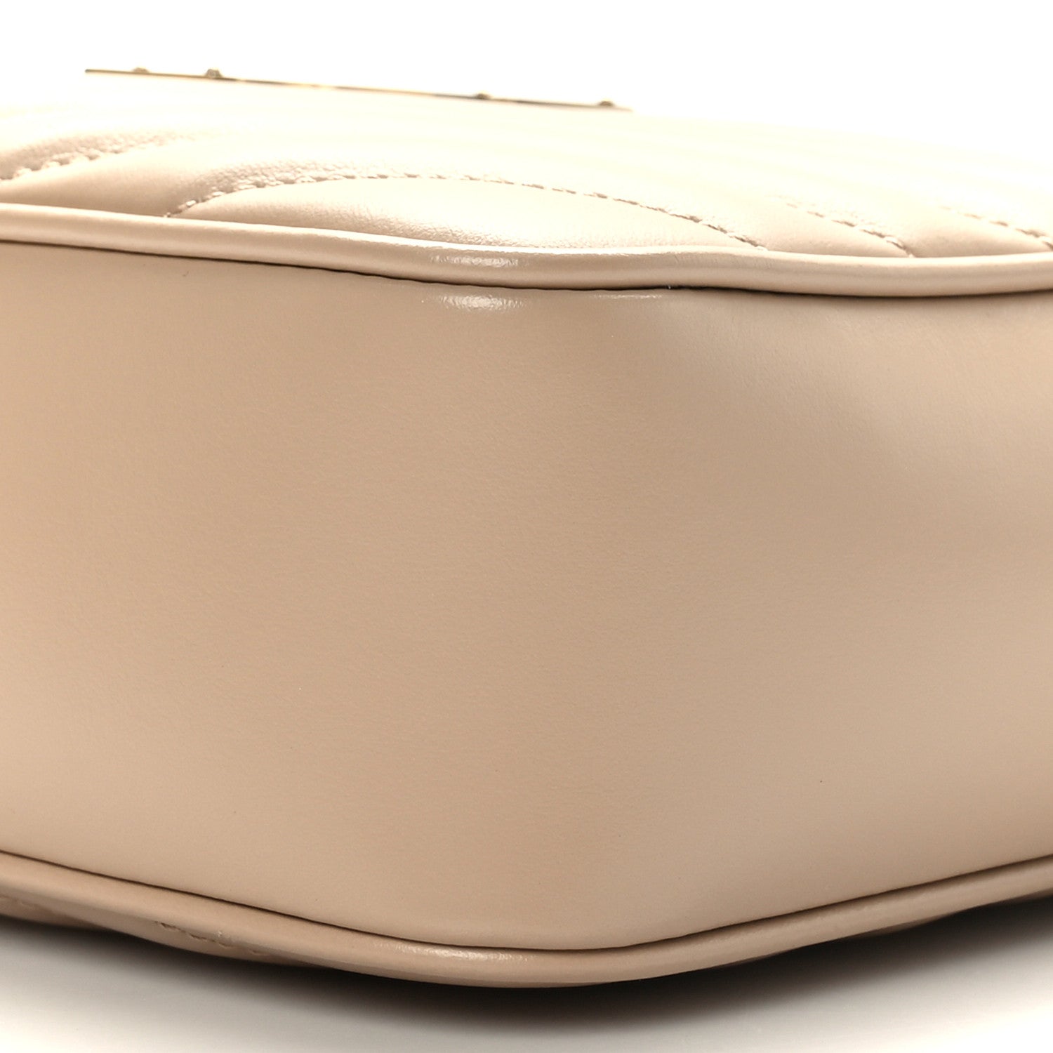 Saint Laurent Calfskin Matelasse Monogram Lou Camera Bag Dark Beige 9 of 9