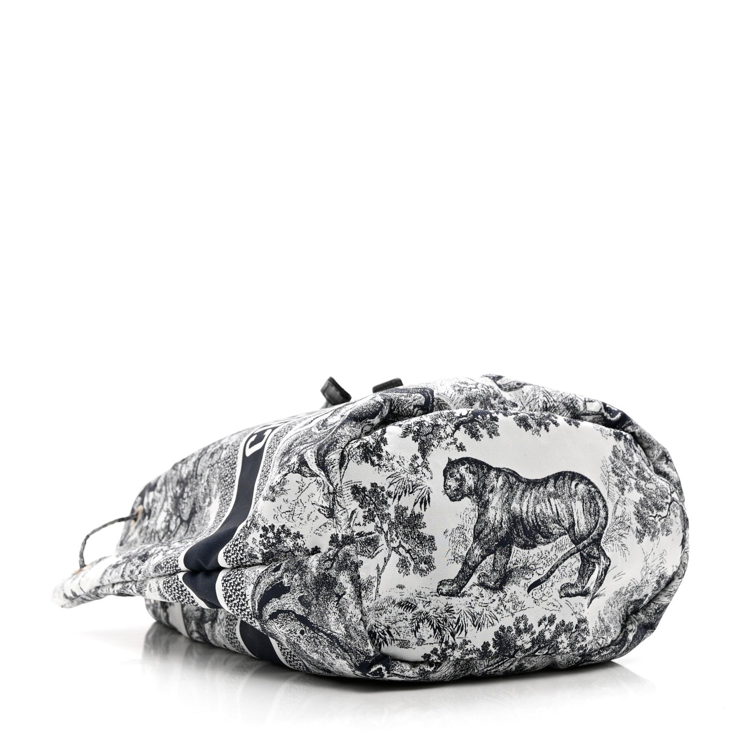 Technical Fabric Embroidered Toile De Jouy Sauvage DiorTravel Pouch Blue