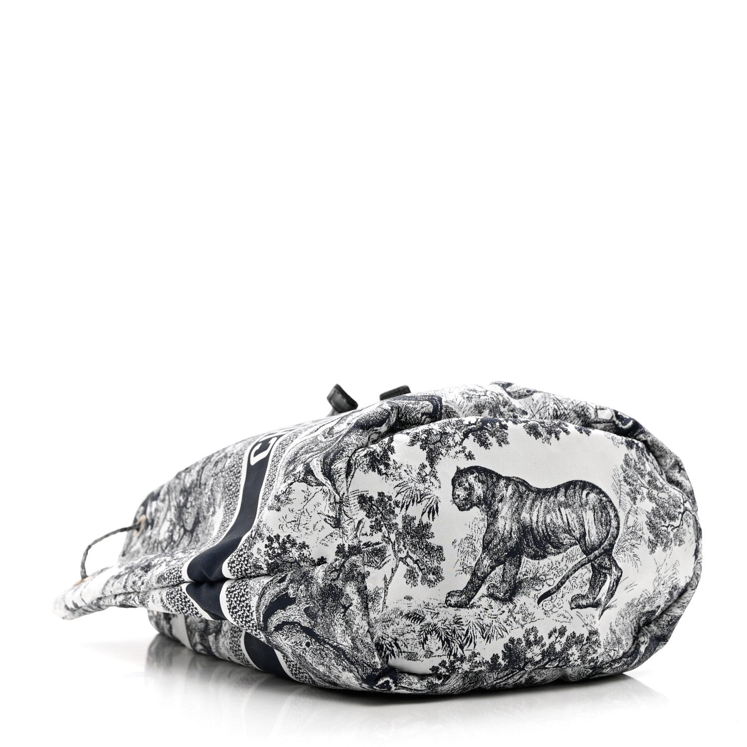 Christian Dior Technical Fabric Embroidered Toile De Jouy Sauvage DiorTravel Pouch Blue 4 of 7