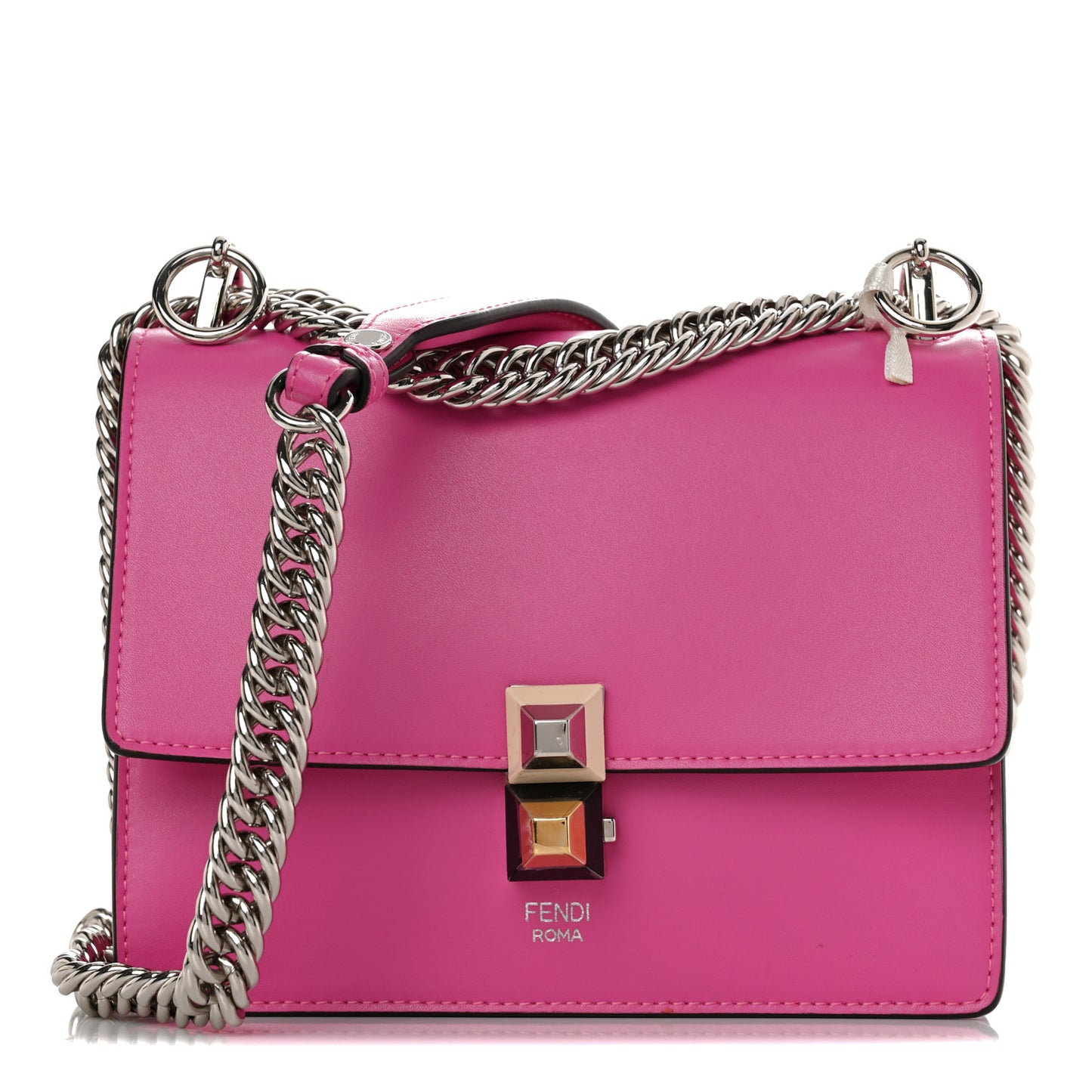 Vitello Liberty Studded Small Kan I Shoulder Bag Geranio Multicolor
