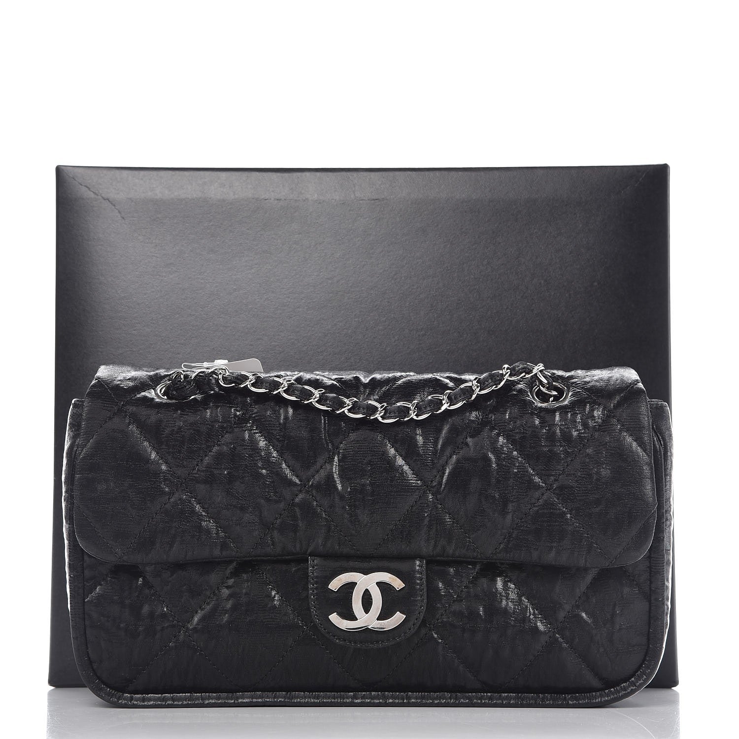 Chanel Coated Canvas Quilted Le Marais Flap Black 8 of 8