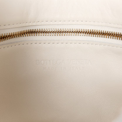 Bottega Veneta Lambskin Maxi Intrecciato Cassette Crossbody Bag White 6 of 12