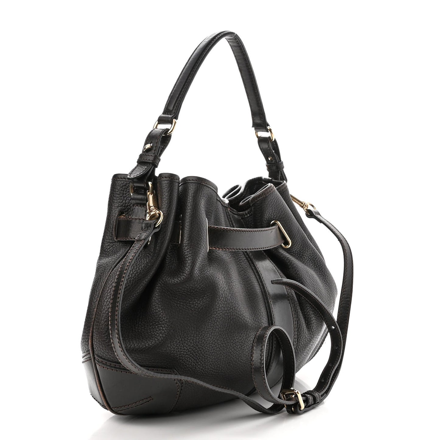 Grainy Calfskin Willenmore Hobo Black