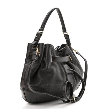 Burberry Grainy Calfskin Willenmore Hobo Black 3 of 12