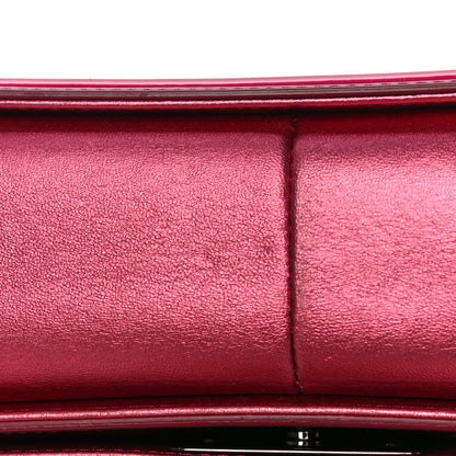 Chanel Metallic Patent Quilted New Medium Boy Flap Fuchsia 23 of 25