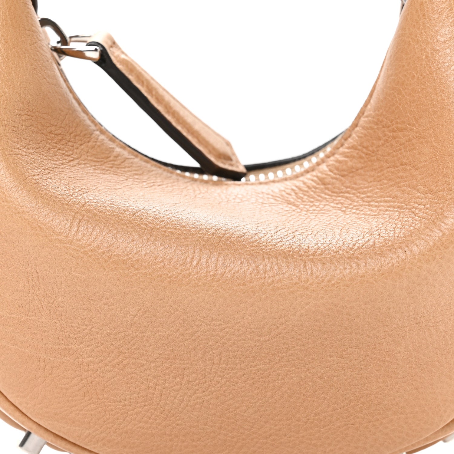 Fendi Vitello Grace Nano Fendigraphy Hobo Charm Miele Scuro 8 of 10