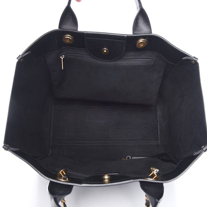 Chanel Caviar Medium Studded Deauville Tote Black 5 of 19