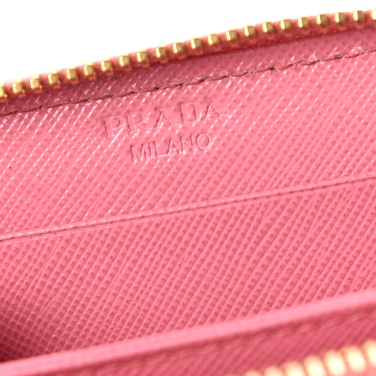 Saffiano Metal Zip Coin Purse Geranio