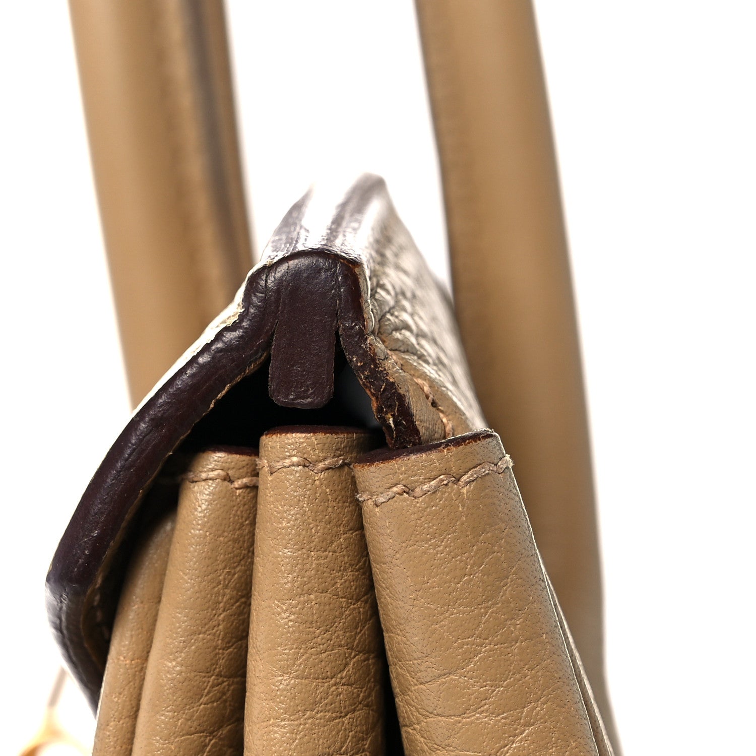 Hermes Taurillon Clemence Birkin 35 Tabac Camel 37 of 40