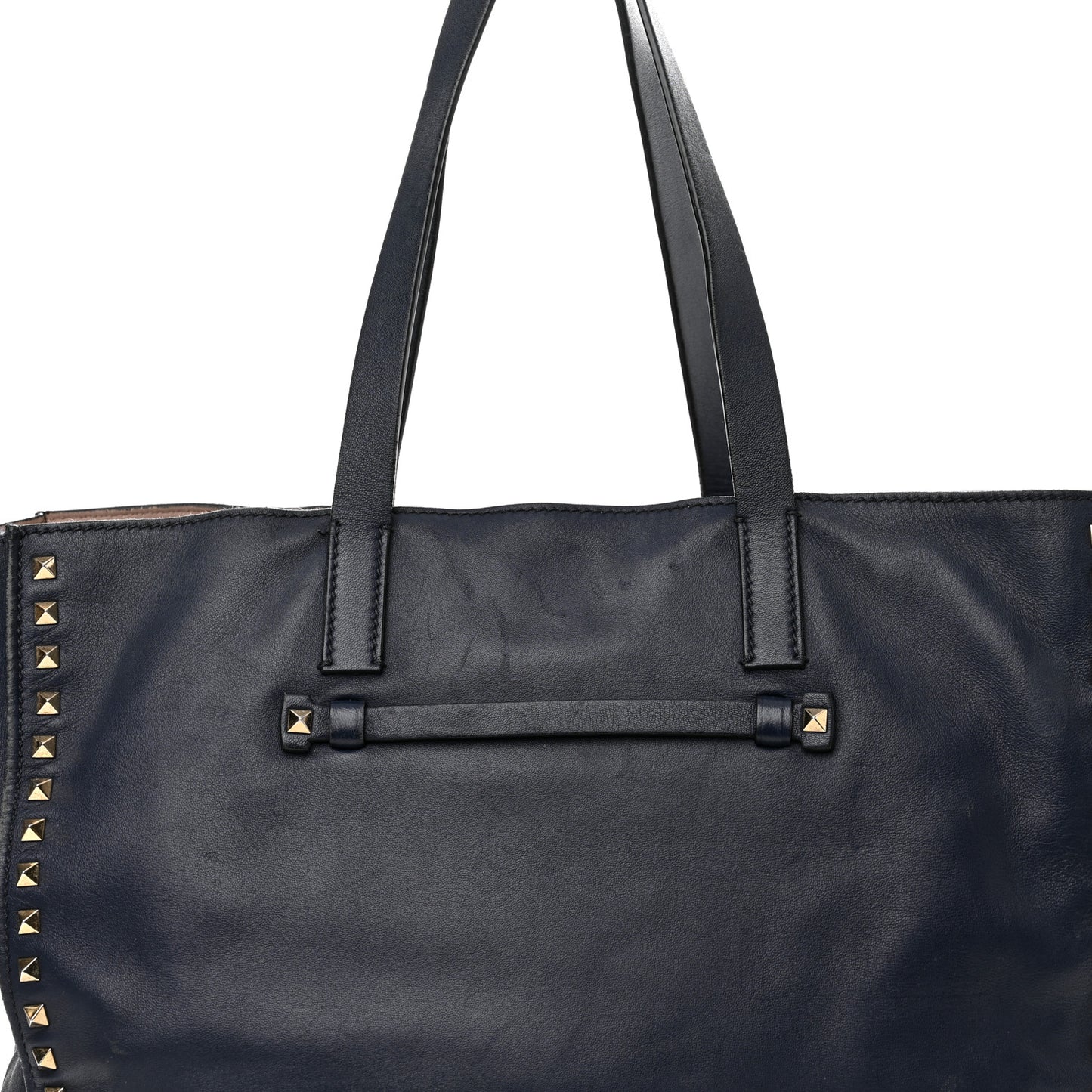 Nappa Medium Rockstud Soft Tote Marine