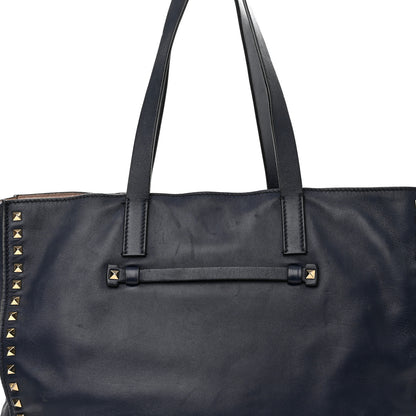 Valentino Garavani Nappa Medium Rockstud Soft Tote Marine 8 of 20