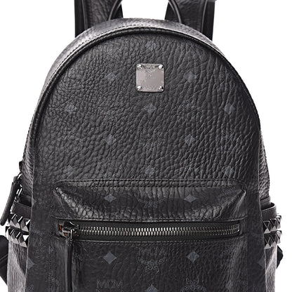 MCM Visetos Small Side Stud Stark Backpack Black 13 of 13