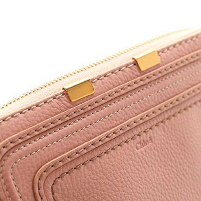 Chloe Grained Calfskin Marcie Long Zip Around Wallet Pink 12 of 13