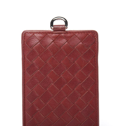 Bottega Veneta Nappa Intrecciato Card Case Crimson 7 of 8