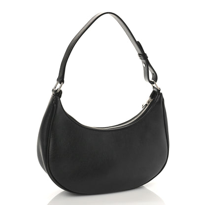 Celine Calfskin Studded Ava Logo Shoulder Bag Black 3 of 8