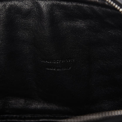 Saint Laurent Grain De Poudre Matelasse Monogram Mini Lou Camera Bag Black 9 of 10