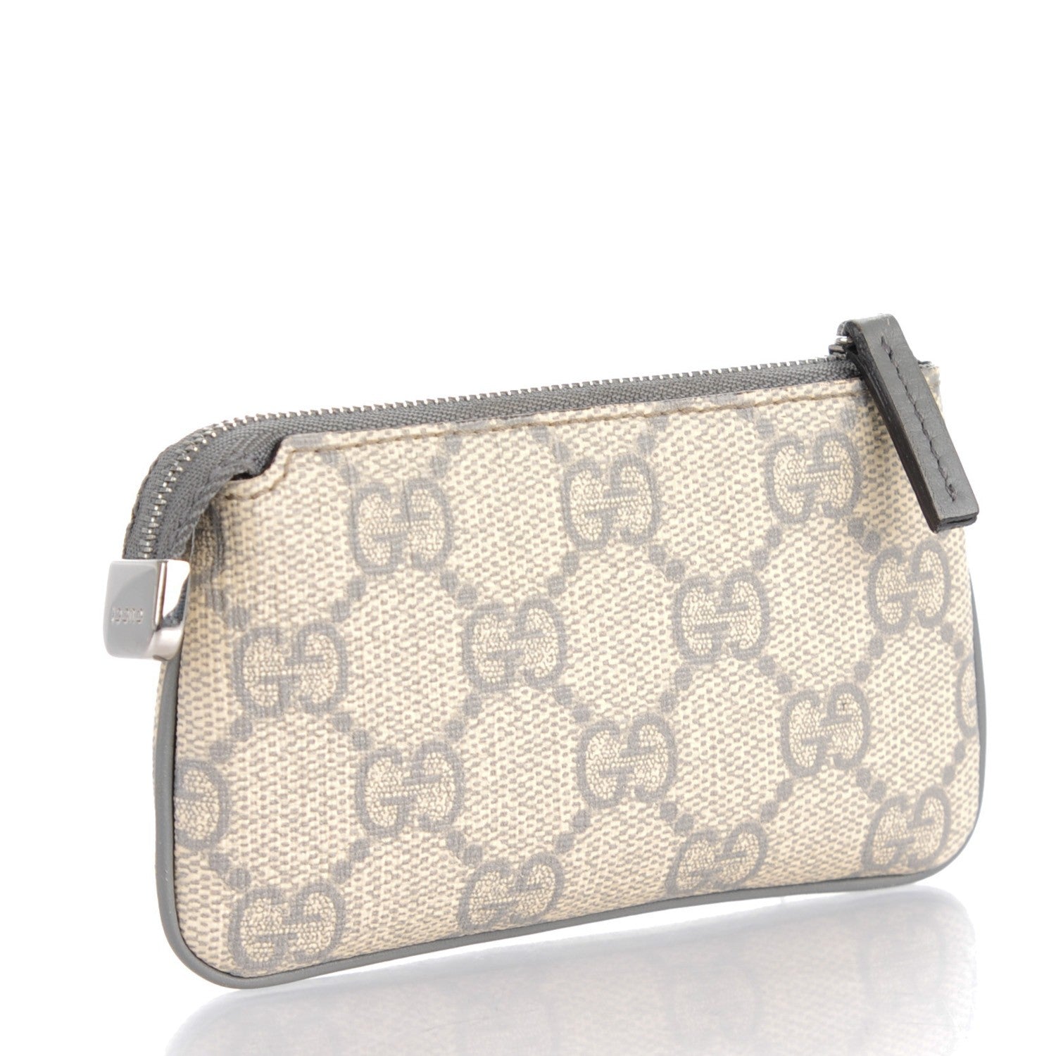Gucci GG Supreme Monogram Key Case Ecru Grigio 3 of 7