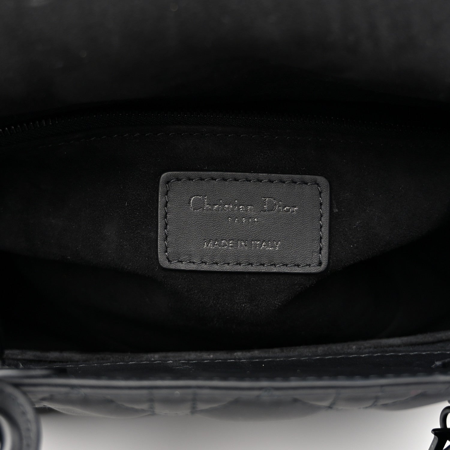 Christian Dior Ultra Matte Calfskin Cannage Medium Lady Dior Black 6 of 10