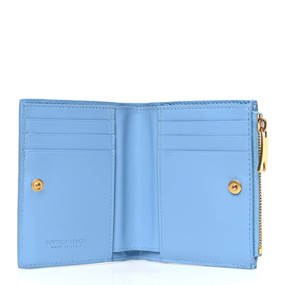 Bottega Veneta Nappa Intrecciato Small Bi-Fold Zip Wallet Ice 5 of 7