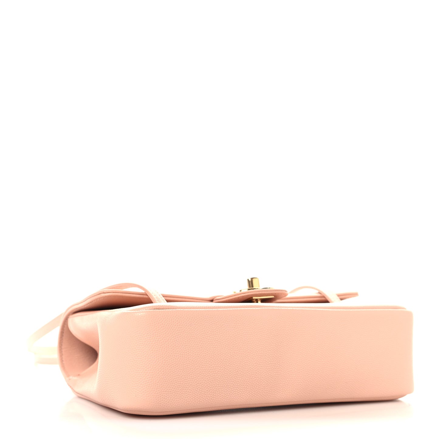 Shiny Caviar Preppy Coco Small Flap Light Pink