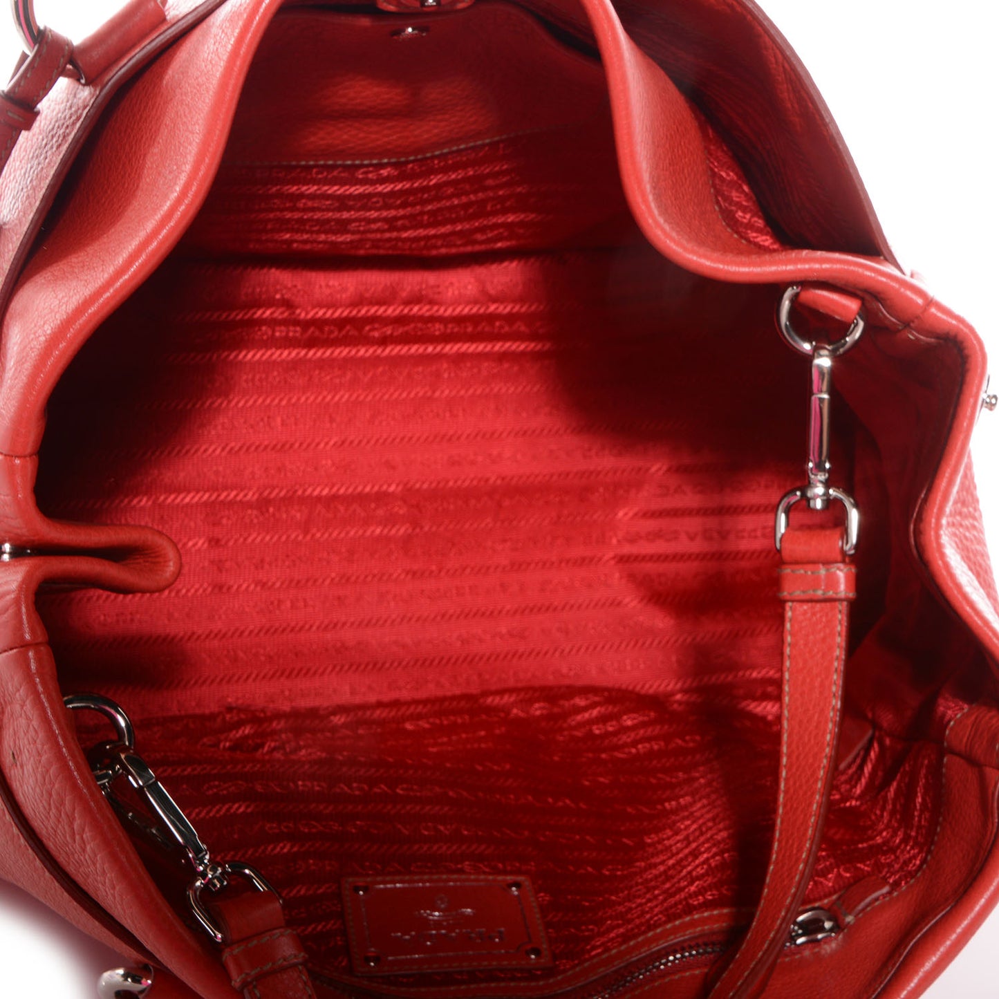 Vitello Daino Shopping Tote Fuoco