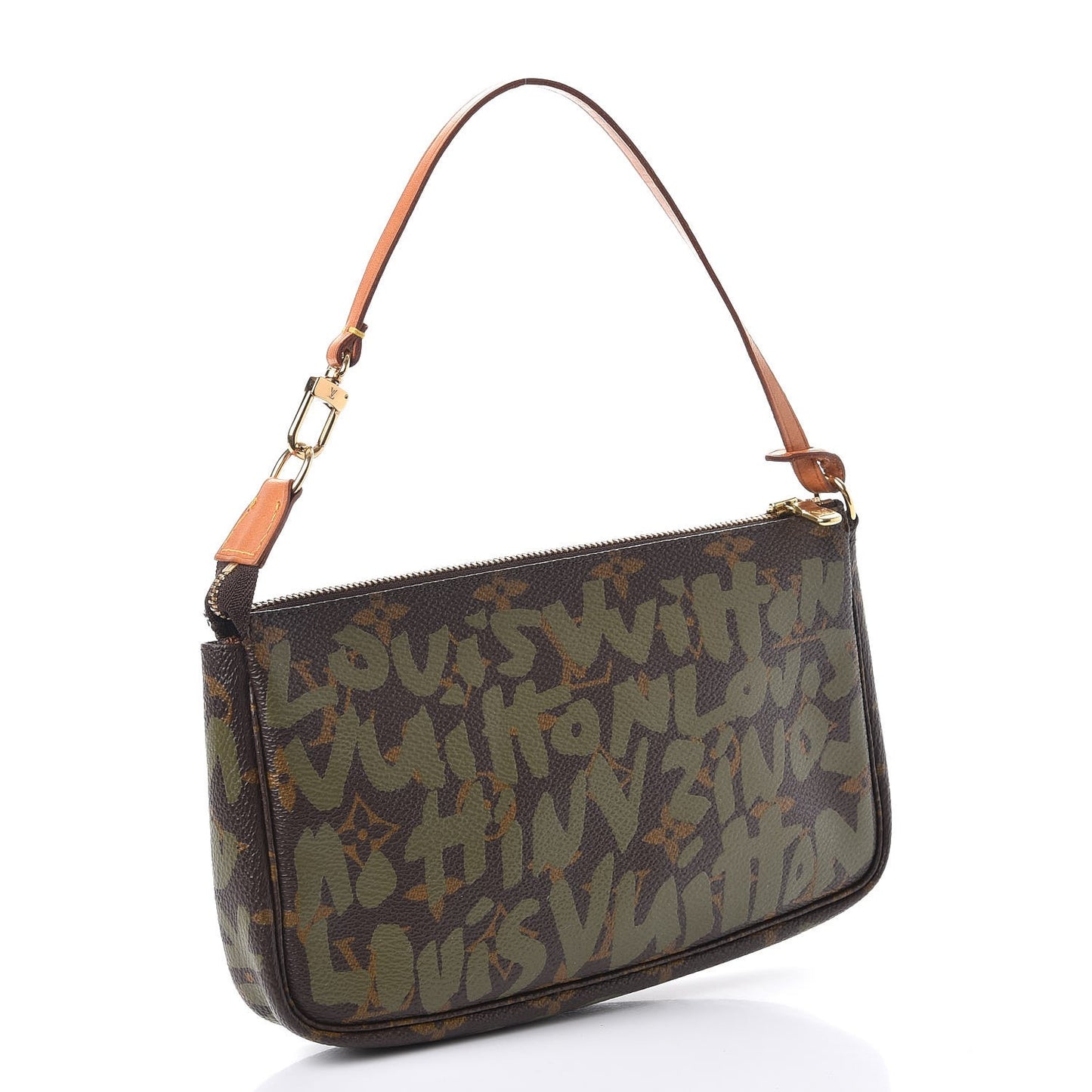 Monogram Graffiti Pochette Accessories Kaki