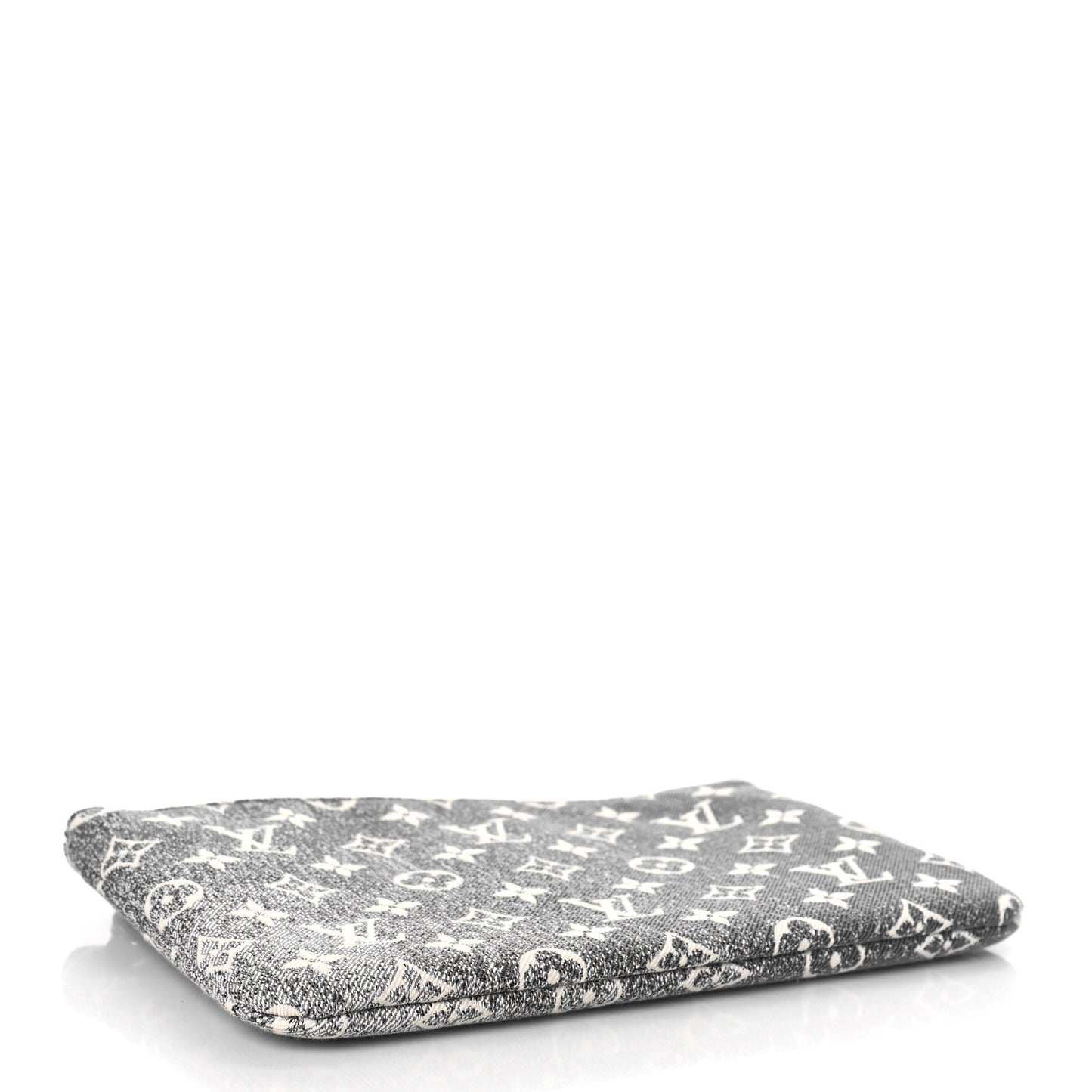 Denim Monogram Jacquard Neverfull MM GM Pochette Gray