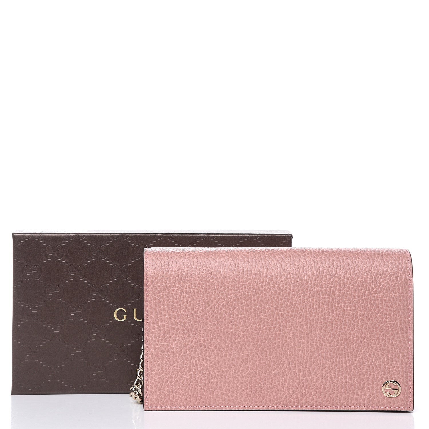 Gucci Dollar Calfskin Medium Betty Chain Wallet Soft Pink 9 of 9