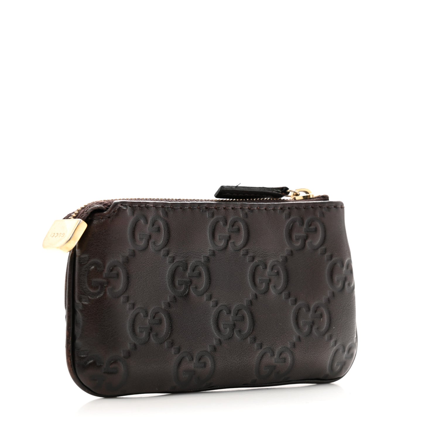Guccissima Key Case Brown