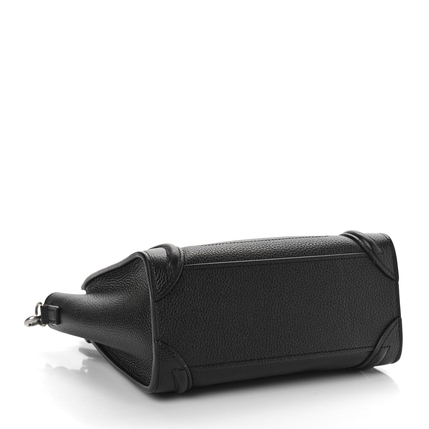 Drummed Calfskin Nano Luggage Black