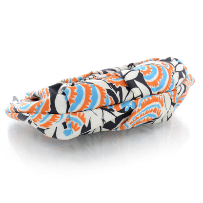 Prada Tessuto Nylon Printed Clutch Wristlet Black Mimosa 4 of 8