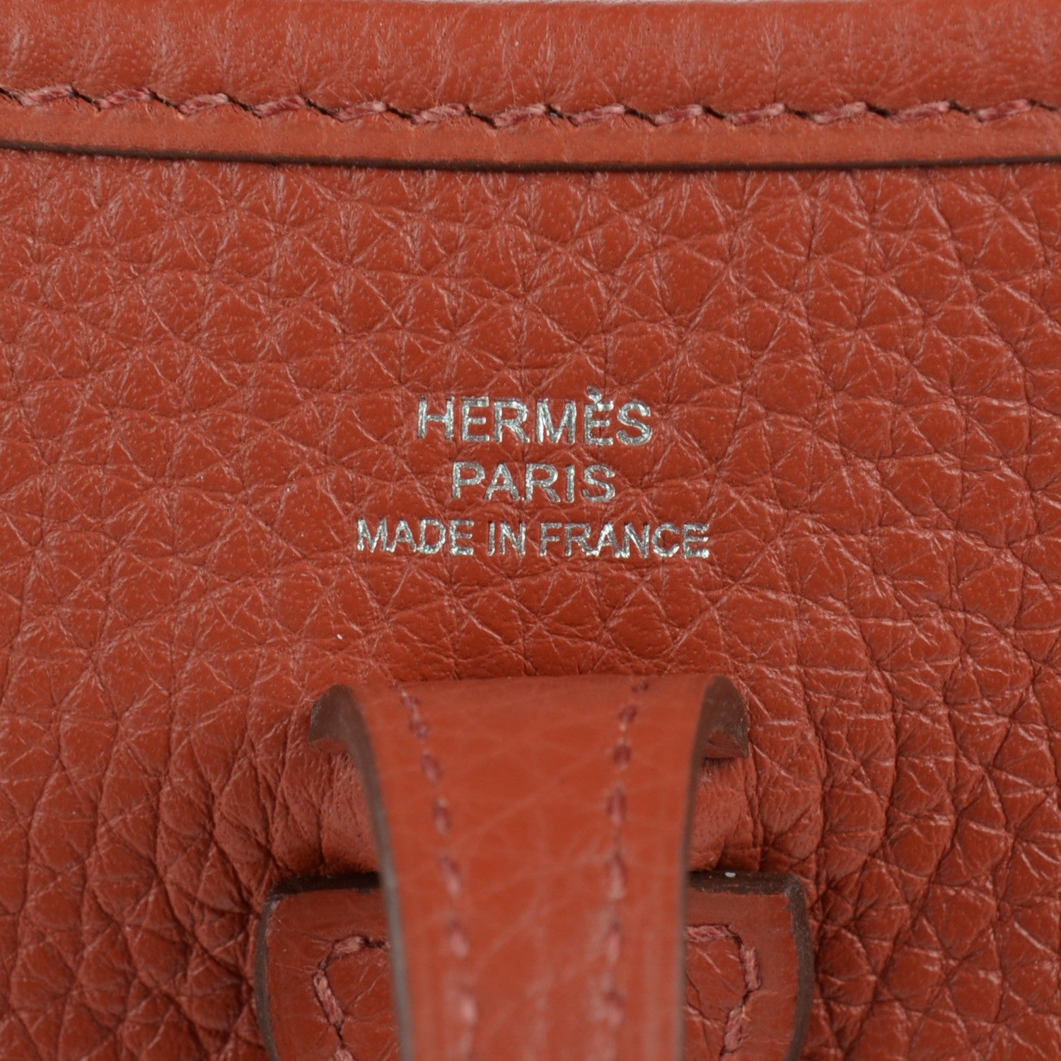 Hermes Taurillon Clemence Amazone Evelyne TPM Sienna 11 of 14