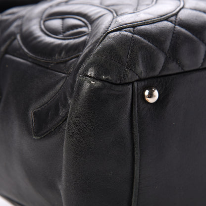 Chanel Calfskin Quilted Large Cambon Flap Black 18 of 19