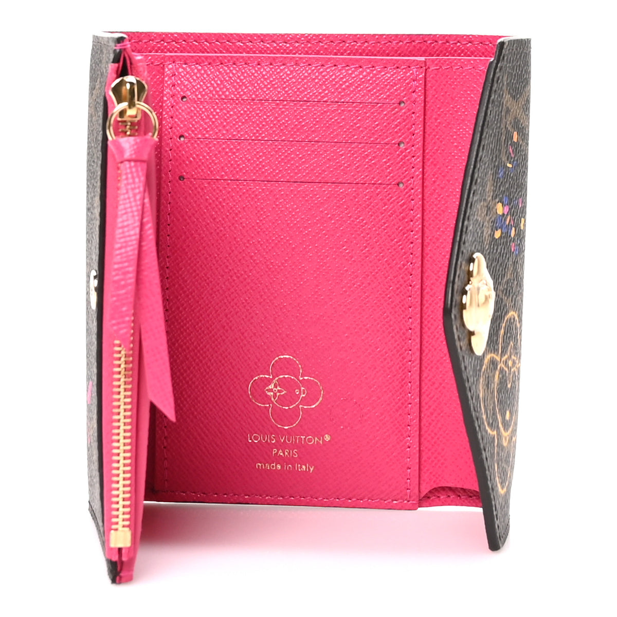 Louis Vuitton Monogram 2025 Christmas Animation Victorine Wallet Frozen Orchid 5 of 7