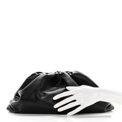 Bottega Veneta Smooth Butter Calf The Pouch Oversized Clutch Black 2 of 7