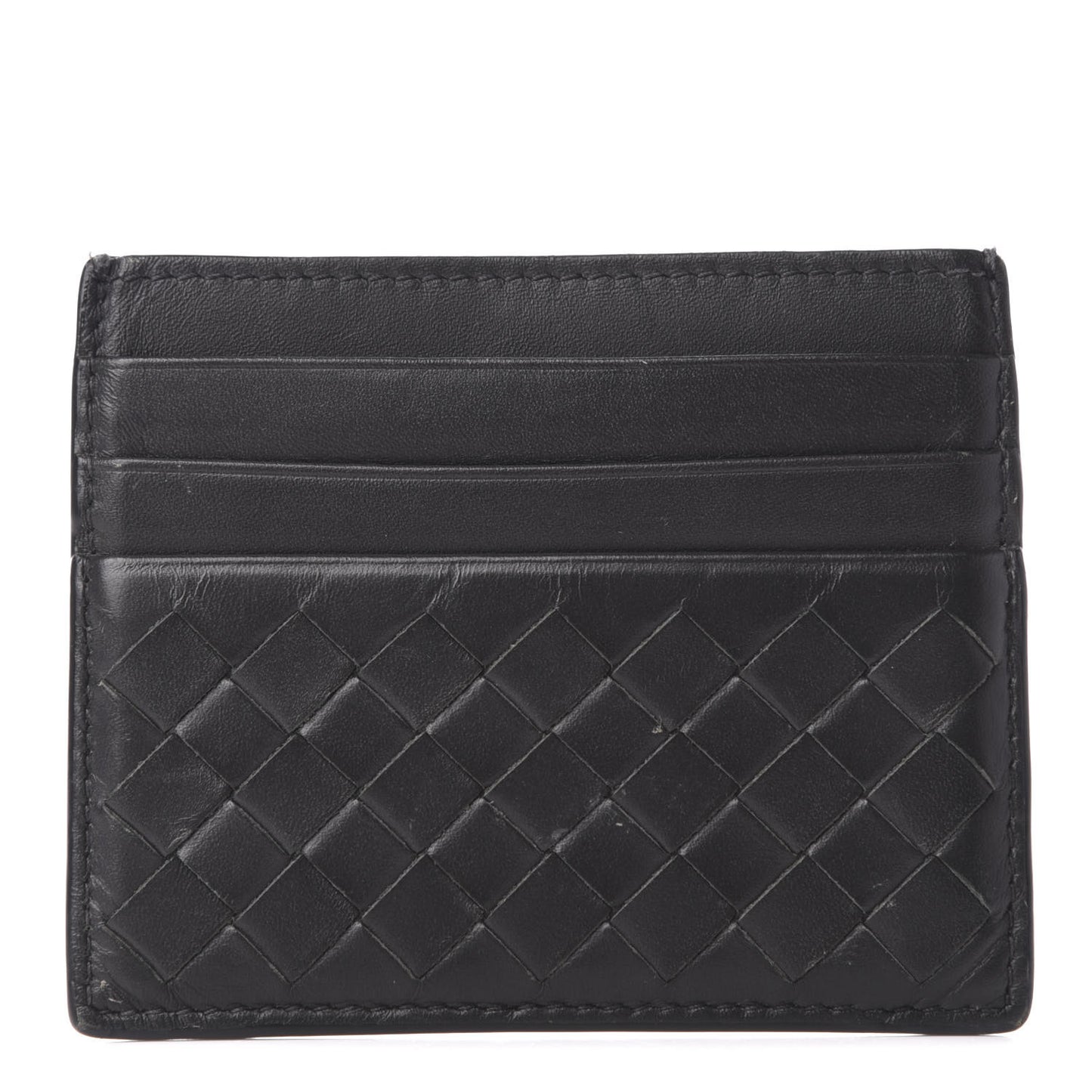 Nappa Intrecciato Card Holder Black