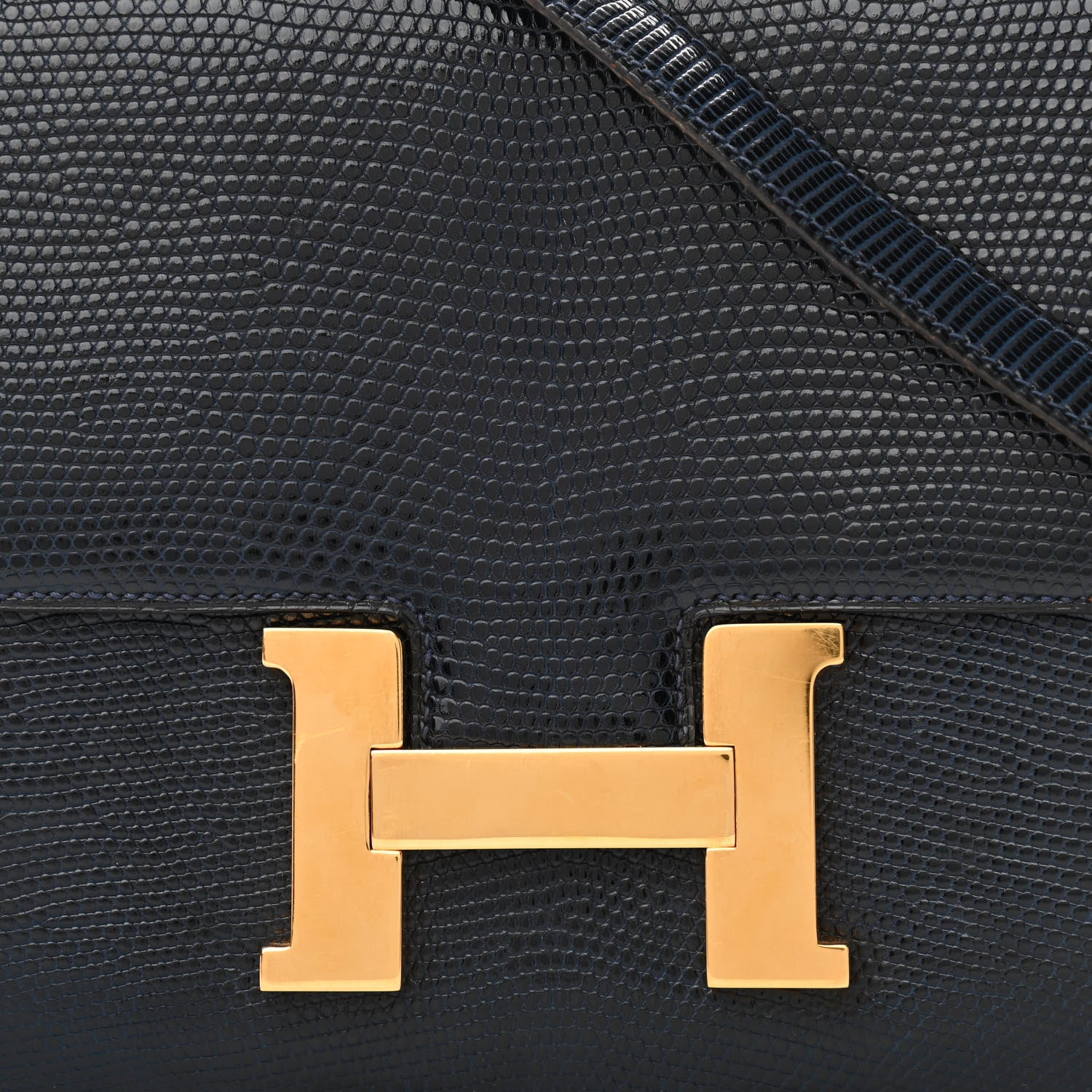 Hermes Lizard Constance 23 Bleu Marine 7 of 16