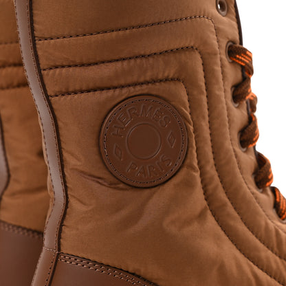 Hermes Calfskin Parachute Fresh Ankle Boots 36 Brun Amourette 9 of 10